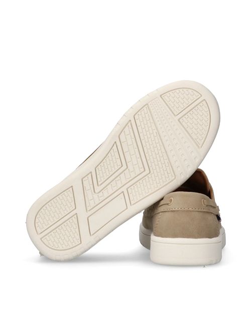 Sneakers beige stile barca con dettaglio iconico TOMMY HILFIGER | 33853BEIGE